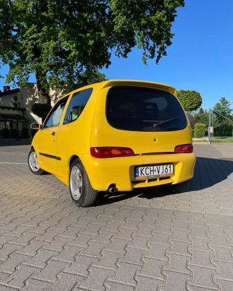 Fiat Seicento cena 6500 przebieg: 149500, rok produkcji 2000 z Biała Podlaska małe 154